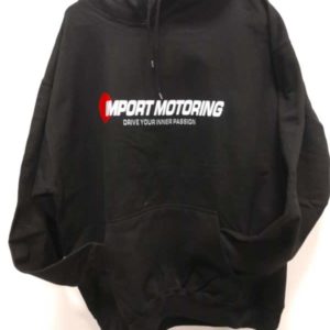 Men Hoodie Sweater With Company Logo - Black