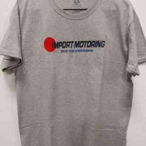 Men Crew Neck Tee-shirt With Company Logo - Gray
