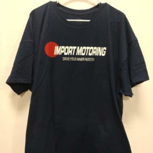 Men Crew Neck Tee-shirt With Company Logo - Navy